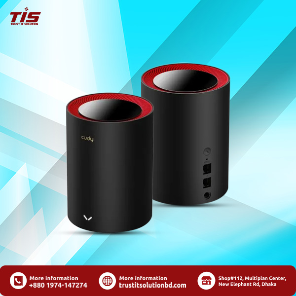 Cudy M3000 AX3000 2.5G Dual Band Wi-Fi 6 Mesh Router (2 Pack)